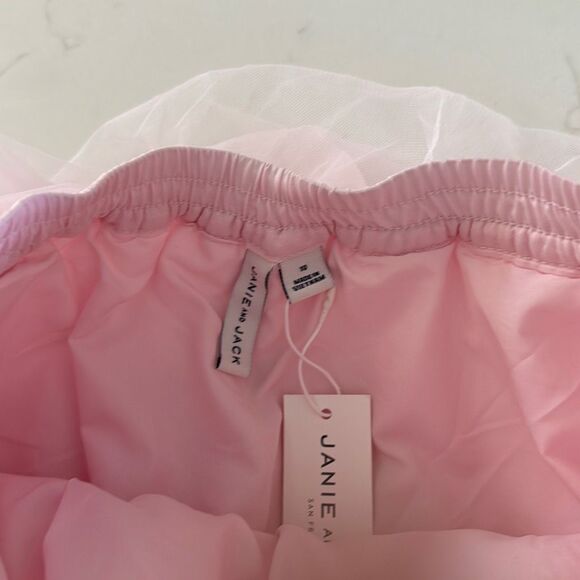 Janie and Jack Ombre Tiered Tulle Skirt Barely Pink Size 10 - Picture 5 of 8
